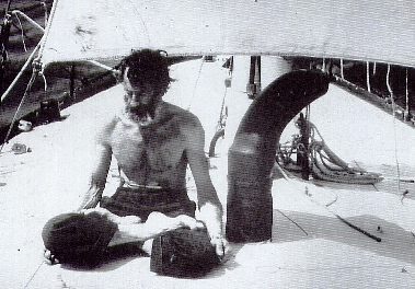 Bernard Moitessier at sea