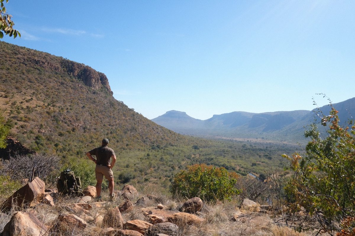 Looking out over the Waterberg from the escarpment edge