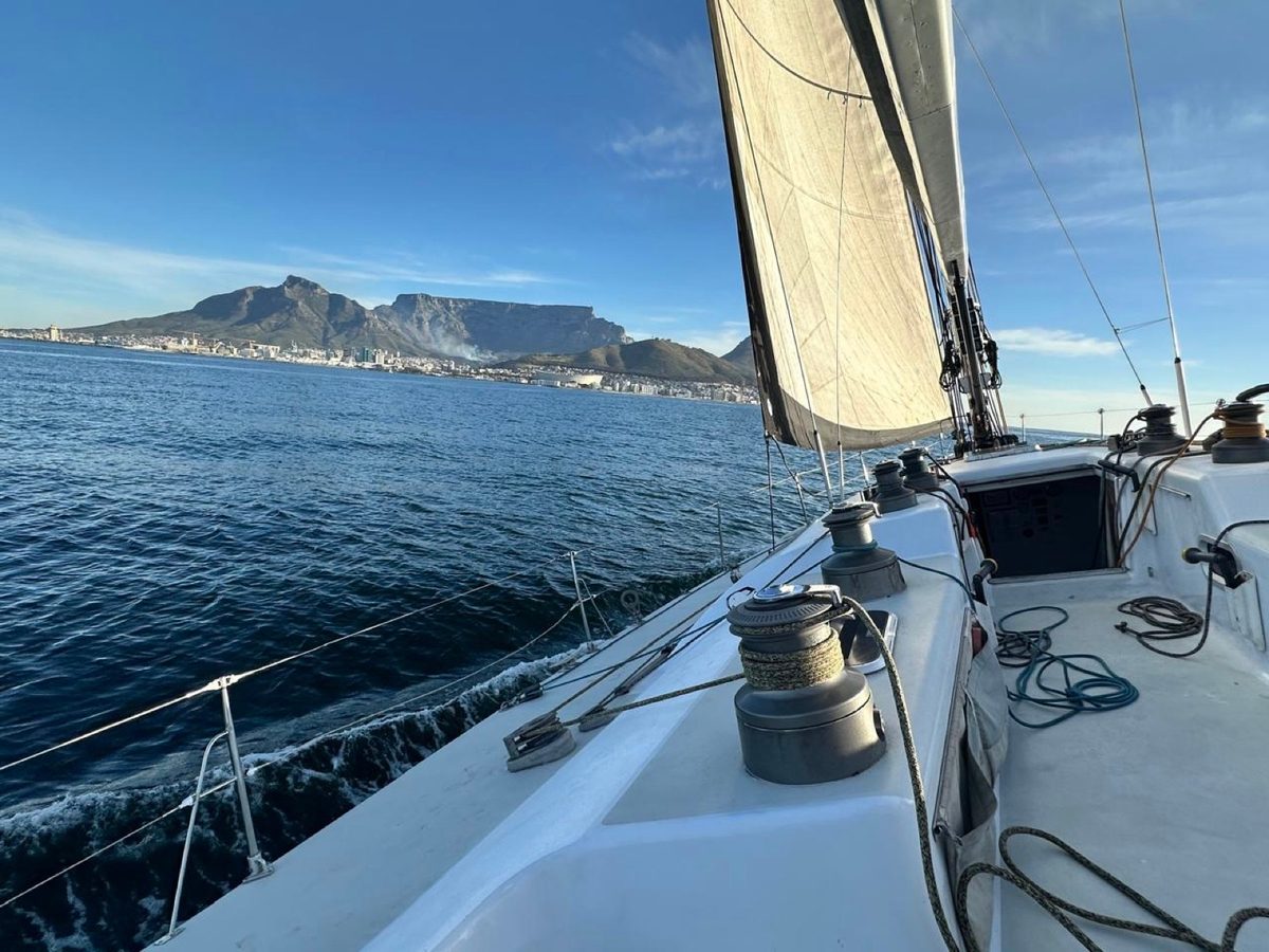 Table Mountain from Warrior's deck